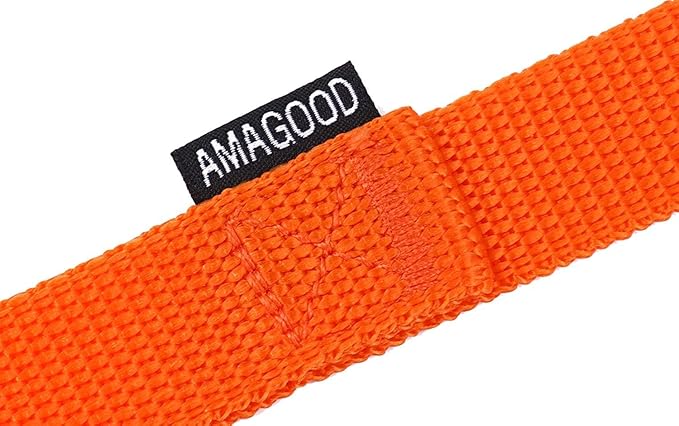 AMAGOOD Dog/Puppy Obedience Recall Training Agility Lead-15 ft 20 ft 30 ft 50 ft Long Leash-for Dog Training,Tie Out,Play,Safety,Camping (30Feet x 1Inch,Orange)