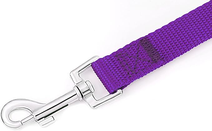 AmaGood Dog/Puppy Obedience Recall Training Long Dog Leash- 20 feet 30 feet 50 feet 15 feet Long Leash for Dogs Training,Recall,Play,Safety,Camping (Purple, 30 Foot (Pack of 1))