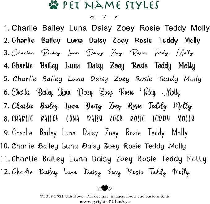Ultra Joys Cat ID Tag Personalized Pet Tags, Durable Stainless Steel Small Pet Mini Dog Cat Tag Lightweight -Diamond Tag in Black