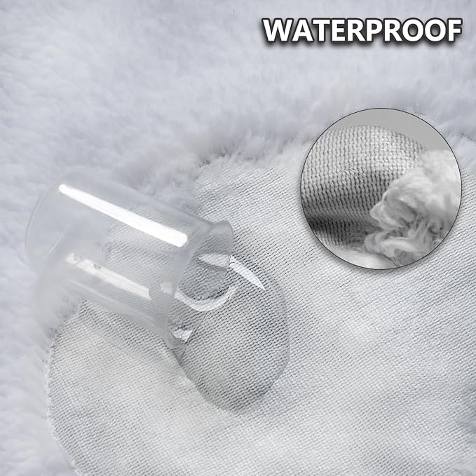 Dog Blankets Waterproof Pet Blanket Paw Printing Super Soft Warm Fluffy Facecloth Sofa Car Bed Protector, Urine Proof Washable for Puppy Large Dogs & Cats 40"*30" Beige
