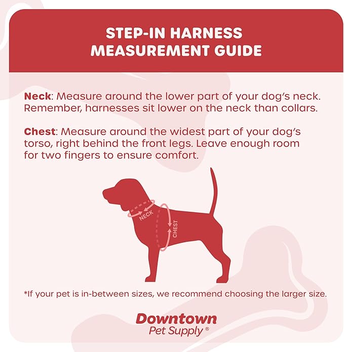 Downtown Pet Supply Step-in Dog Harness – No Pull, Adjustable Padded Mesh with Reflective Trim, Secure Buckle Strap – Comfortable & Breathable Small Dog Harness, X-Large, Dinosaur