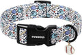 DOGWONG Baseball Dog Collar-Cute Boy Baseball Dog Collar, Adjustable Soft Male Dogs Collars for Medium Large Dogs, M