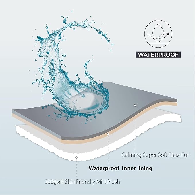 Waterproof Dog Blanket, Soft Fleece Blanket for Couch Protector, Reversible Pet Blankets Furniture Protector Cover for Small Medium Large Dogs Cats (Navy, 60"x80")