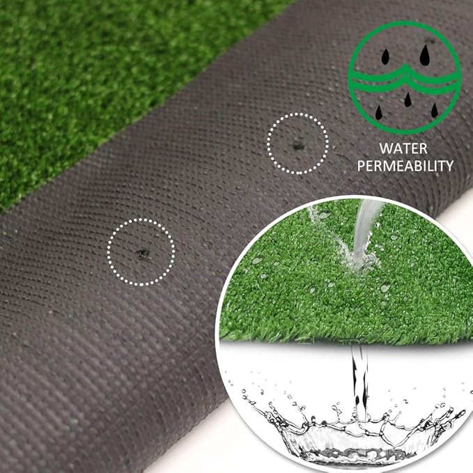 Synthetic Artificial Grass Turf 9FTX36FT, Indoor Outdoor Balcony Garden Pet Rug Turf Home Decor, Faux Grass Rug Carpet with Drainage Holes