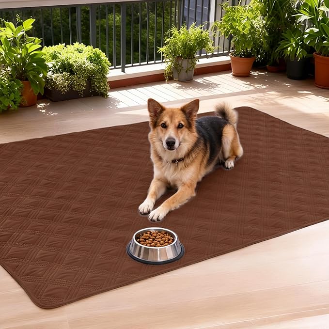 hyha Waterproof Dog Blanket, Reversible Pet Bed Blanket, Soft Sofa Couch Cover for Dogs Washable, Waterproof Pet Couch Covers for Sofa Puppy Cats Furniture Protector(68"x82", Brown/Brown)