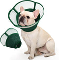 Allroaring Dog Cone, Soft Dog Cones for Small Dogs, Adjustable Doggie Cone Collar to Stop Licking, Professional Pet Recovery Cones E-Collar for Dogs Aftert Surgery Wound Healing, Green S