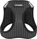 Best Pet Supplies Voyager Step-in Air Harness - All Weather Mesh, Reflective, No Pull Harness for Dogs, Cats - Secure with Hook & Loop Fastener, Buckle, Double D-Rings - Gray 2-Tone, L