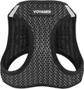 Best Pet Supplies - All Weather Mesh/Plush, Reflective, No Pull Harness for Small, Medium Dogs, Cats - Secure with Hook & Loop Fastener, Buckle, Double D-Rings - Gray 2-Tone, XS