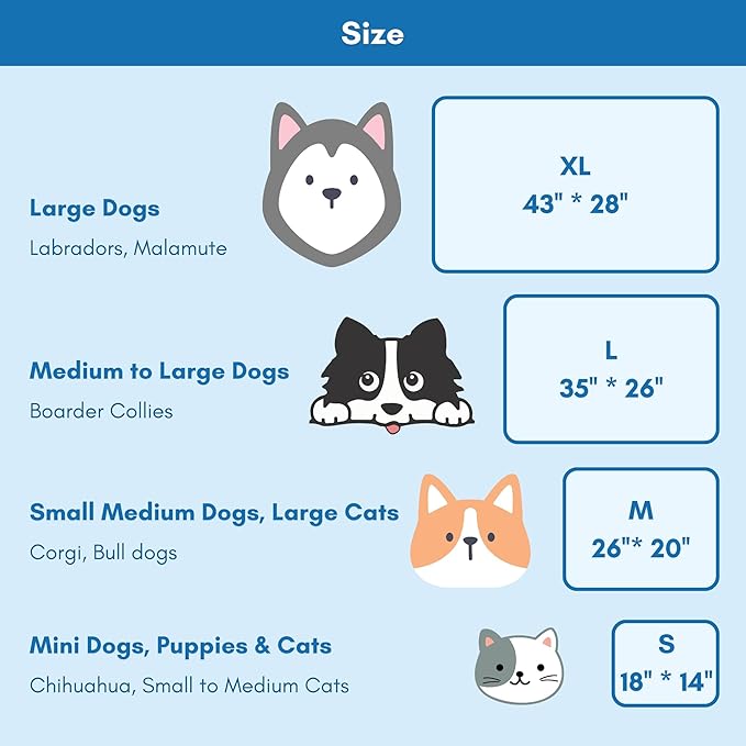 petfelix Mewfort Dog Cooling Mat, Chew & Scratch Resistant Dog Cooling Pad for Medium Dogs, Self Cooling Mat for Dogs, No Water or Electricity Needed (Medium 27.6"x19.7")