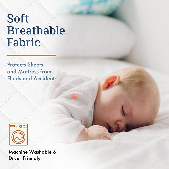 Washable Incontinence Bed Pad 36" x 72" – Soft, Absorbent & Waterproof Mattress Protector with Tuck-in Sides – Large King Size Reusable Pads for Kids, Adults, Seniors & Pets