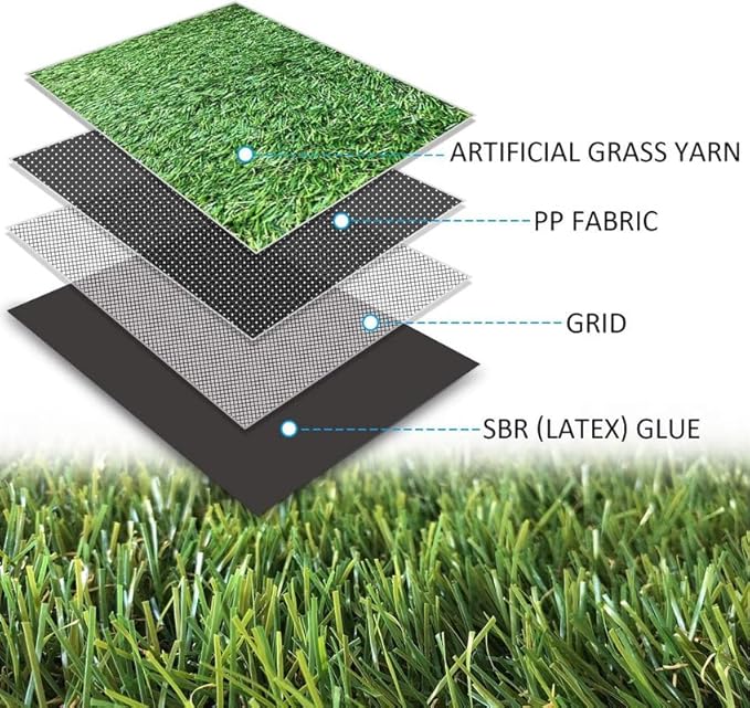 ALTRUISTIC Artificial Grass 12FTX96FT(1152 Square Feet), Realistic Fake Grass Deluxe Turf Synthetic Thick Lawn Pet Turf, 1 3/8” Height, Outdoor Decor, Customized