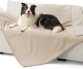Bedsure Waterproof Dog Blankets for Extra Large Dogs - XL Cat Blanket Washable for Couch Protection, Sherpa Fleece Puppy Blanket, Soft Plush Reversible Throw-XL Furniture Protector, 50x70, Cream