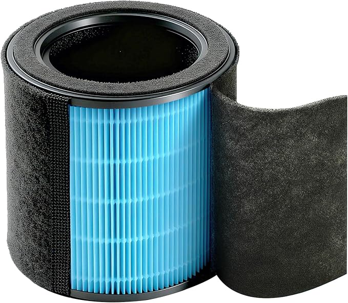 Dr.Prepare Hepa Air Filter, Air Purifier Filter Replacement 3-Stage Filter System with Washable Pre-Filter, H13 HEPA filter and Activated Carbon
