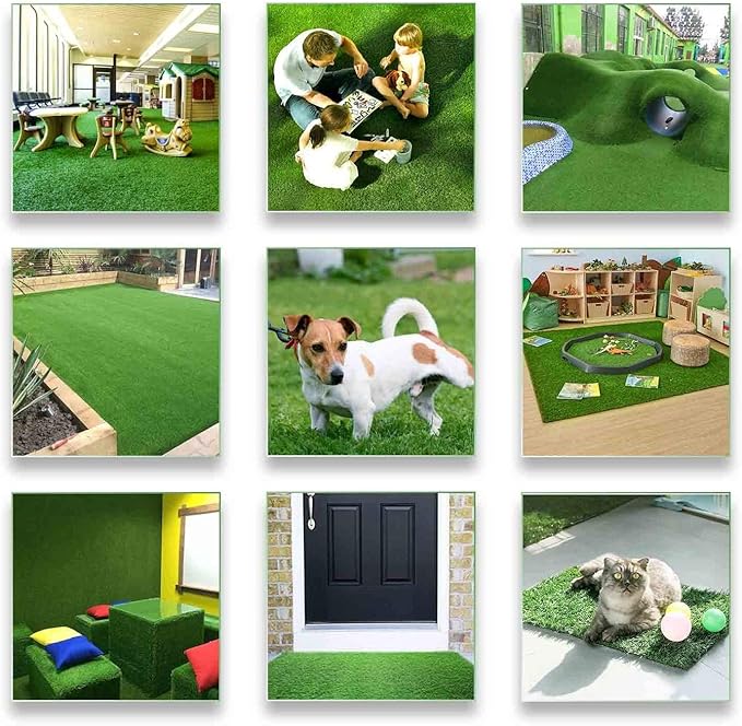 ALTRUISTIC Artificial Grass 10FTX93FT(930 Square Feet), Realistic Fake Grass Deluxe Turf Synthetic Thick Lawn Pet Turf, 1 3/8” Height, Outdoor Decor, Customized