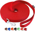 AmaGood Dog/Puppy Obedience Recall Training Agility Lead-15 ft 20 ft 30 ft 50 ft Long Leash-for Dog Training,Recall,Play,Safety,Camping (50feet, Red)