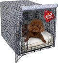 Explore Land Pattern Dog Crate Cover for 54 Inches Wire Cage, Heavy-Duty Polyester 1 2 3 Doors Standard Metal Pet Kennel Enclosure (Morocco)