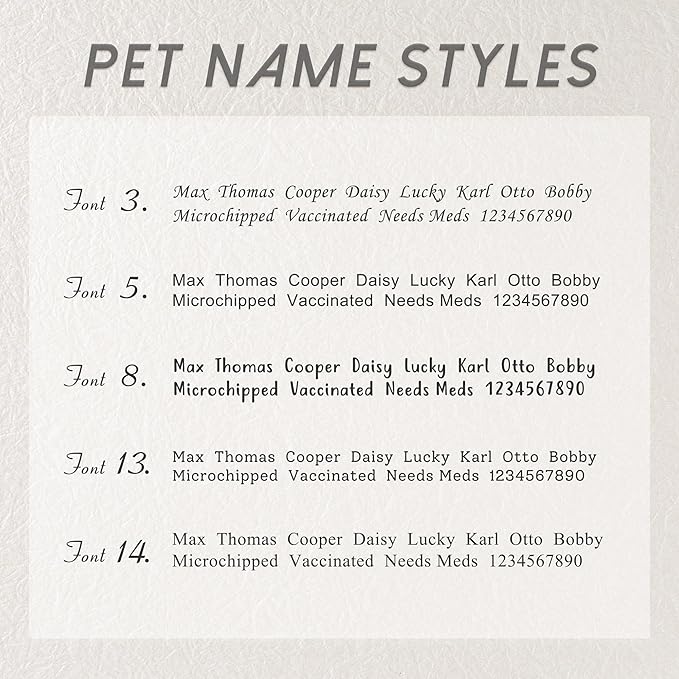 Anavia Small Size Dog Cat ID Tags, Small/XS Personalized Color Plated Stainless Steel Puppy Kitten Name Tags, Customized Engraved Nameplate Pet Collar Tag (Black, XS-Round)