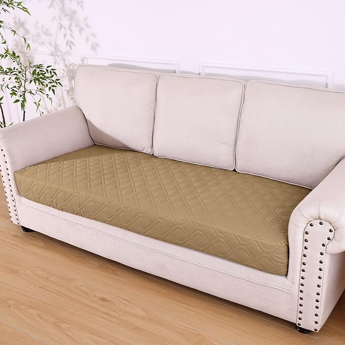 hyha Waterproof Dog Bed Blanket, Soft Pet Blankets, Waterproof Couch Cover for Dogs, Reversible Sofa Covers Washable for Furniture (40x70 Inch, Camel/Beige)