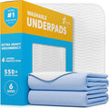 GREEN LIFESTYLE Washable Pee Pads for Dogs - Thick Heavy Absorbent Waterproof Pet Training Pads - Puppy Pads - for Puppy Playpen, Crate, Whelping Box, Potty Training (Pack of 2 - 18x24)