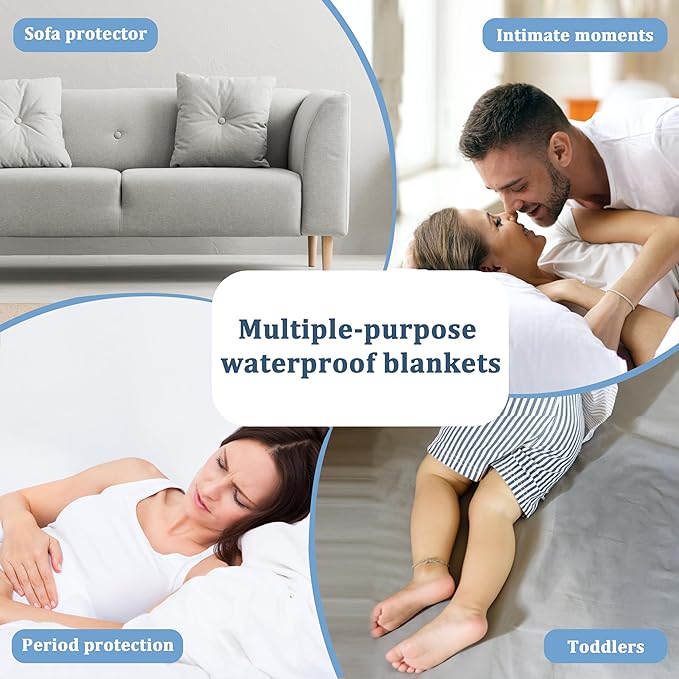 Kritter Planet Waterproof Dog Blanket, Reversible Water Proof Pet Blanket for Couch, Bed & Sofa, Washable Couch Covers for Large Dogs - Protects Furniture from Fur, Dirt, and Accidents