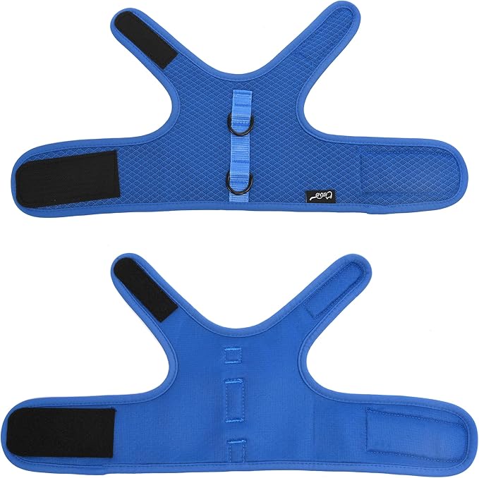 Kitty Harness and Leash for Walking Escape Proof Breathable Mesh Fabric, Solid Blue, X-Small, Adjustable Cat Walking Jackets, Padded Stylish Cat Vest