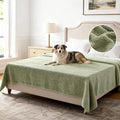 H.VERSAILTEX Non Slip Pet Couch Cover Chenille Dog Bed Protector Thick Soft Sofa Slipcover Pet Friendly Washable Couch Cushion Covers for Pets (52" x 82", Sage)