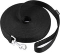 AmaGood Dog/Puppy Obedience Recall Training Agility Lead-15 ft 20 ft 30 ft 50 ft Long Leash-for Dog Training,Tie Out,Play,Safety,Camping (15 feet, Black)