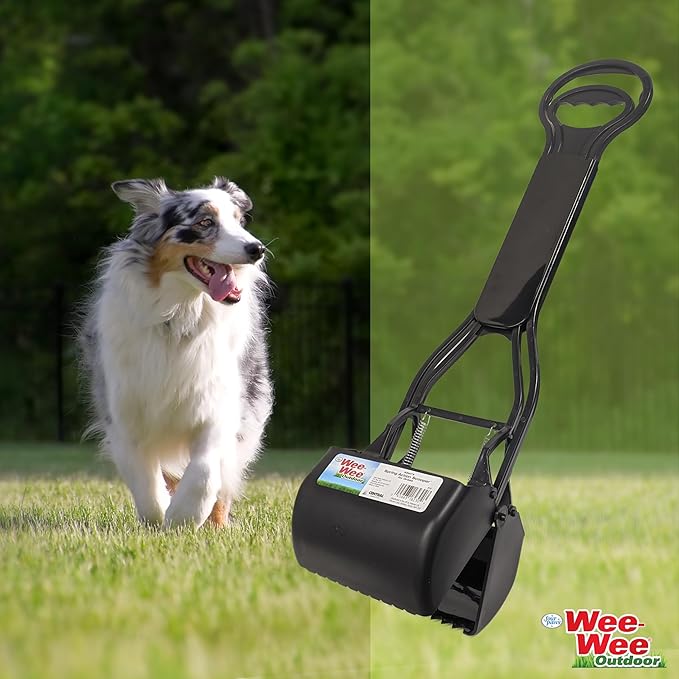 Four Paws Allen's Dog Waste Spring Action Pooper Scooper for Hard Surfaces, Standard