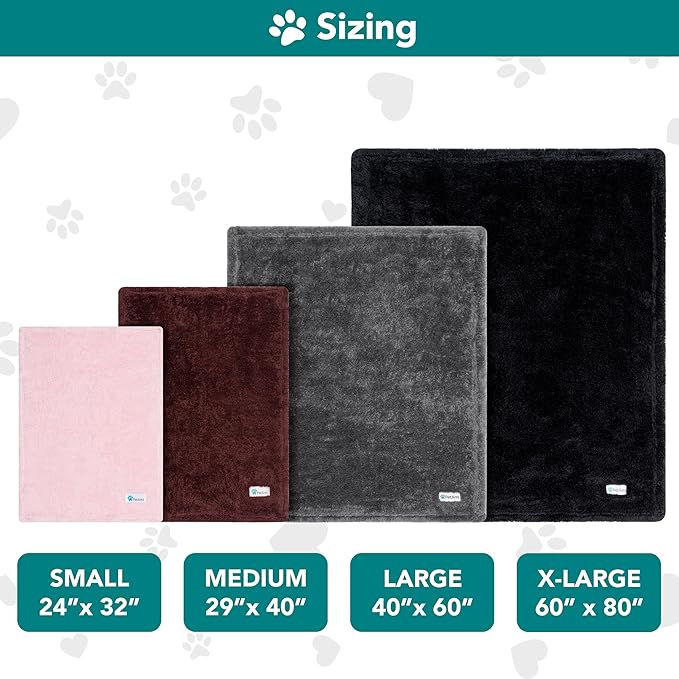 PetAmi Dog Blanket for Small Medium Dogs, Pink Fluffy Soft Sherpa Fleece for Puppy, Kitten, Doggie, Calming Pet Throw for Couch Sofa Bed, Washable, Medium 29x40