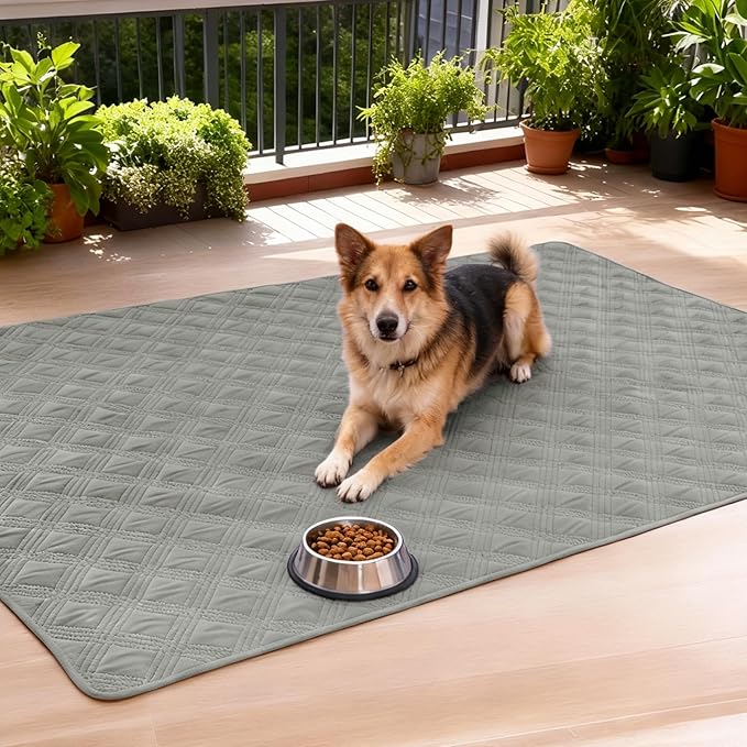 hyha Waterproof Dog Blanket, Reversible Pet Bed Blanket, Soft Sofa Couch Cover for Dogs Washable, Waterproof Pet Couch Covers for Sofa Puppy Cats Furniture Protector(68"x82", Grey/Beige)