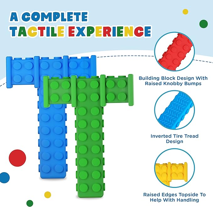 Chewy Sensory Toys for Kids with Autism Sensory Product for Adults Teens Toddlers, ADHD Tools for Kids, ADHD Toys for Autistic Children, Oral Motor Tool Tube, Mouth Toys, Chew Stick (2 Pack)
