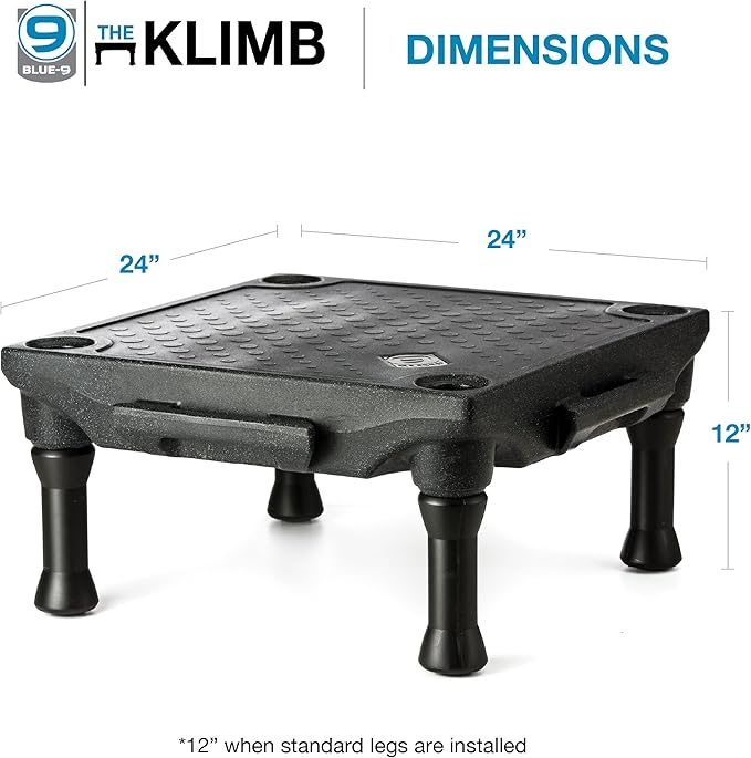 Blue-9 Pet Products KLIMB Dog Training Platform and Agility System, Durable and Portable for Indoor or Outdoor Use, Made in The USA, Purple