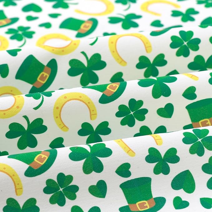 ARING PET St Patrick's Day Dog Bandana, Cute Green Shamrocks Pet Bandanas Scarf Triangle Bibs Handkerchief for Puppy Small Medium Large Boy Girl Dogs-L