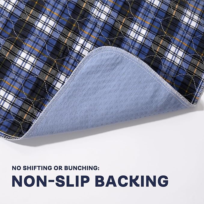 Non-Slip Bed Pads for Incontinence Washable (28" x 36"|2 Pack),Waterproof Bed Pads,Adult Washable Incontinence Bed Pads for Adults,Dog,Kids