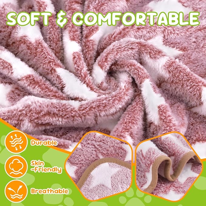 6 Pcs Dog Blanket Super Soft Pet Puppy Blankets Calming Dog Blankets for Small, Medium Large Dogs Warm Sleep Mat Washable Dog Blanket for Puppy Cat (36"×24")