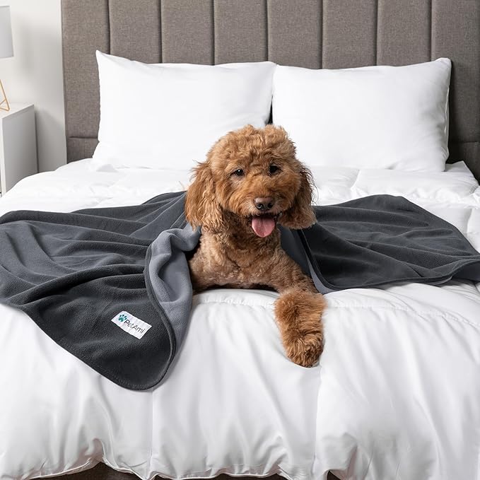 PetAmi Waterproof Pet Blanket Dog Bed Couch Cover for Furniture, Reversible Washable Soft Fleece