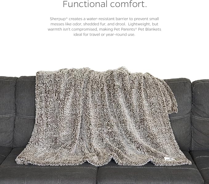 Pet Parents Premium Pet Blanket - Water Resistant Dog & Cat Blanket, Perfect for Crates, Calming, Large, Medium & Small Dogs, Puppy Size: 32x40, Color: Slate