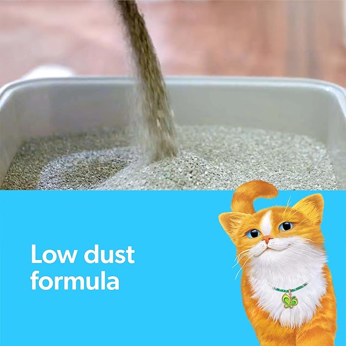 Fresh Step Clumping Litter with Febreze Freshness Gain Original Scent, Low-Dust Formula with Ammonia Block Technology, 14 lb. Box (Pack of 2)