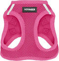 Best Pet Supplies Voyager Step-in Air Harness - All Weather Mesh, Reflective, No Pull Harness for Dogs, Cats - Secure with Hook & Loop Fastener, Buckle, Double D-Rings - Fuchsia, XS