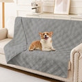 hyha Waterproof Dog Blanket, Reversible Pet Bed Blanket, Soft Sofa Couch Cover for Dogs Washable, Waterproof Pet Couch Covers for Sofa Puppy Cats Furniture Protector(68"x82", Grey/Grey)