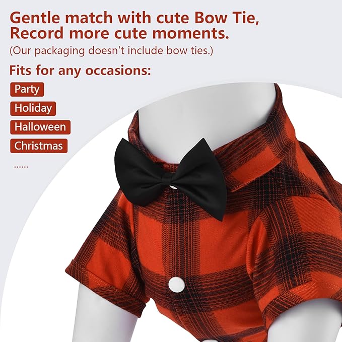 Koneseve Dog Shirt Plaid Dog Clothes for Medium Large Dogs Boy Girl Soft Pet T-Shirts Breathable Outfit Adorable Costume Grid Clothing Birthday Thanksgiving Christmas Sweater Apparel (Red#1; 7XL)