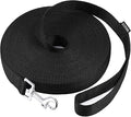 AMAGOOD Dog Leashes Heavy Duty 15ft 20ft 30ft 50ft 100ft Long Leashes-for Training,Tie Out(100Feet x 3/4Inch,Black)