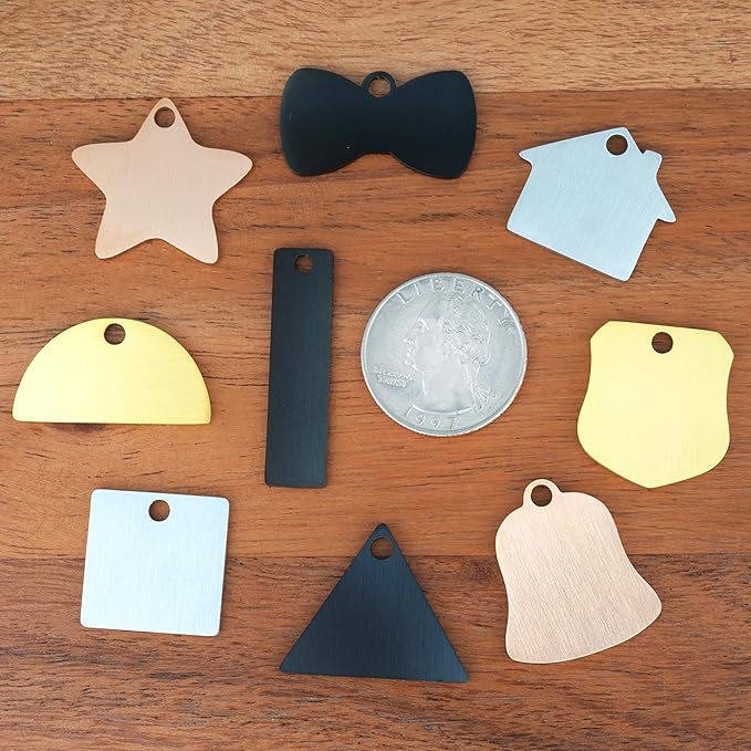 Ultra Joys Cat ID Tag Personalized Pet Tags, Durable Stainless Steel Small Pet Mini Dog Cat Tag Lightweight - Bowtie Tag in Black