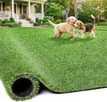 Artificial Grass Rug Indoor Outdoor, 5 x 6FT Faux Grass Turf with Drainage Holes, Realistic Artificial Lawn Rug Dog Pets Mat, Turf Carpet for Garden Lawn Landscape Balcony Patio Backyard Easter Decor