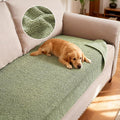 H.VERSAILTEX Non Slip Pet Couch Cover Chenille Dog Bed Protector Thick Soft Sofa Slipcover Pet Friendly Washable Couch Cushion Covers for Pets (30" x 53", Sage)