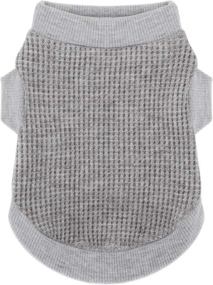 Cozy and Functional Dog Shirts for Small Puppies: Stretchable Gray Attire with Easy-On Design, Ideal for Chihuahuas and Yorkies - Enhance Comfort and Playfulness on Chill Days X-Small