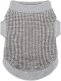 Cozy and Functional Dog Shirts for Small Puppies: Stretchable Gray Attire with Easy-On Design, Ideal for Chihuahuas and Yorkies - Enhance Comfort and Playfulness on Chill Days X-Large
