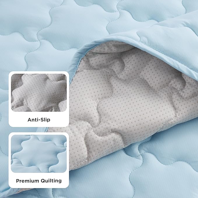 Bedsure Cooling Mat for Small Dogs – 24x18 Thin Washable Cooling Pet Pad for Cat, QMAX>0.5, Portable Kennel Puppy Bed for Summer, Non-Slip Summer Crate Pad for Dog Up to 15 lbs