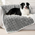 Soft Cozy Waterproof Twin Blanket for Bed Intimacy - Room Decor Large Dog Blankets for Bed Protector, Washable Pet Blankets for Indoors & Outdoors, Grey, 60"x80"