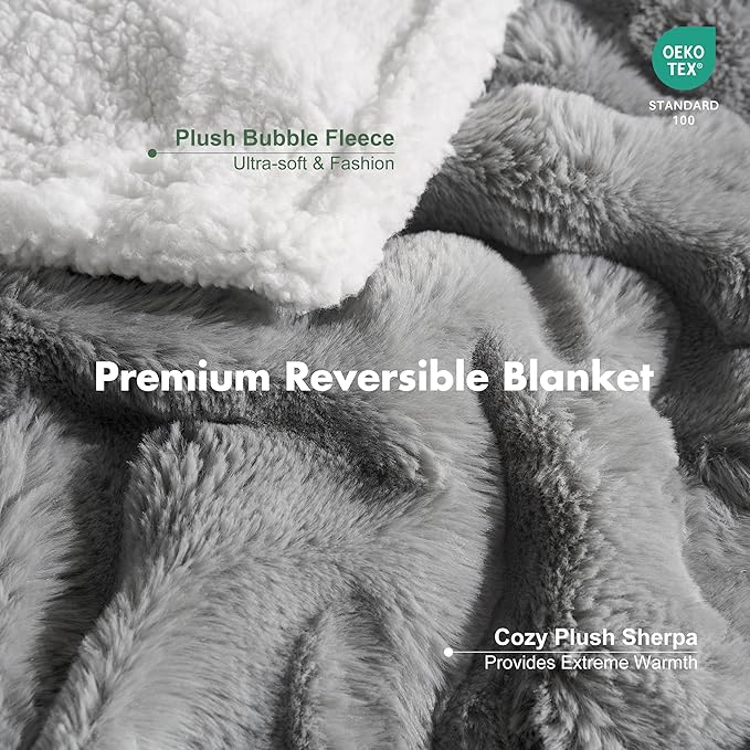 Soft Cozy Waterproof Dog Blanket for Couch - Room Decor Medium Pet Blanket for Furniture Protector, Washable Dog Crate Blankets for Indoors & Outdoors, Grey, 30"x40"